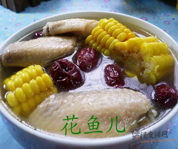 红枣甜玉米中翅汤的做法