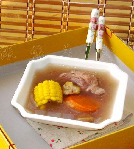 栗子玉米扇骨汤的做法