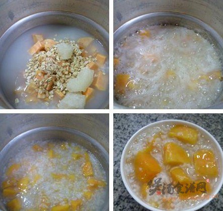 燕麦红薯大米粥的做法