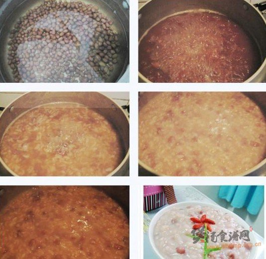 大米红豆粥的做法