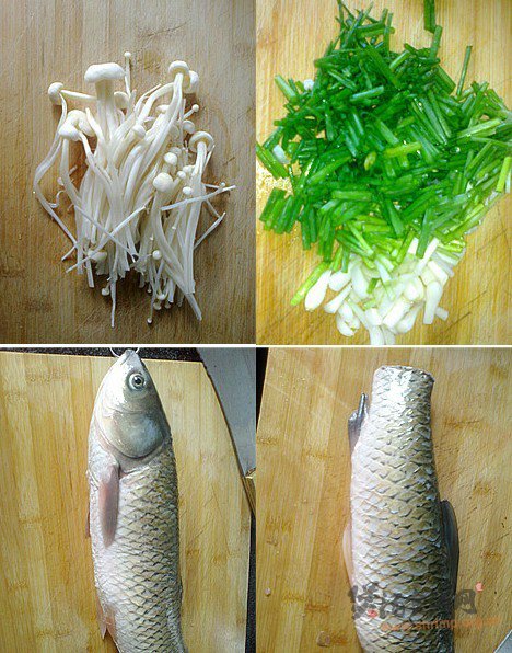 鱼头金针汤的做法