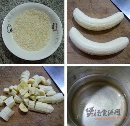 香蕉燕麦大米粥的做法