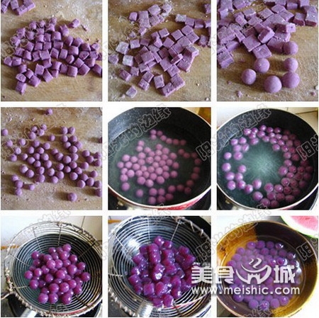紫薯圆姜汤的做法