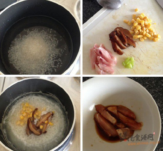 香菇鸡粥的做法