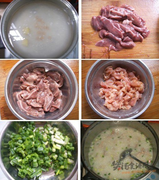 猪肝瘦肉粥的做法