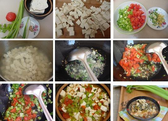 砂锅炖豆腐的做法