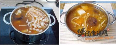 辣白菜豆腐汤的做法的做法