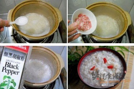 莲藕猪肉粥的做法