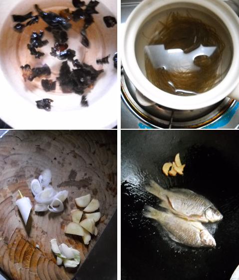 薯粉炖鲫鱼的做法