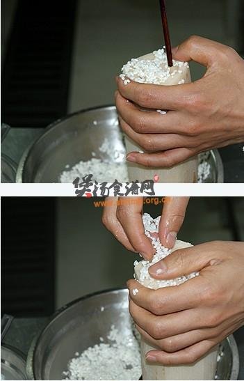 红豆冰糖糯米藕的做法
