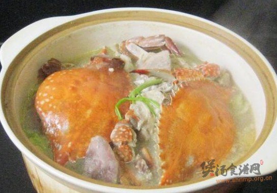 红肓蟹香肠白菜煲的做法