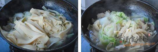 白菜炖干豆腐的做法