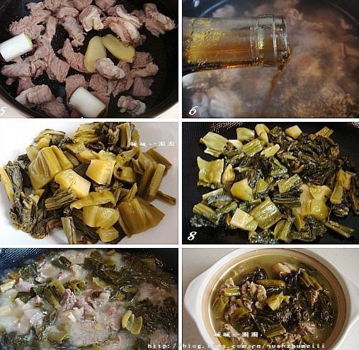 酸菜牛腩煲的做法