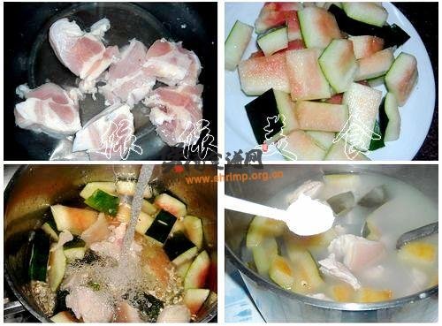 西瓜皮生熟薏米猪踭汤的做法