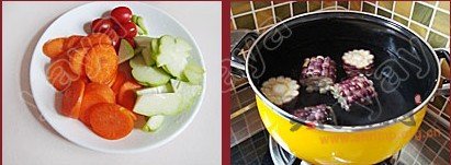 三文鱼田园蔬菜汤的做法