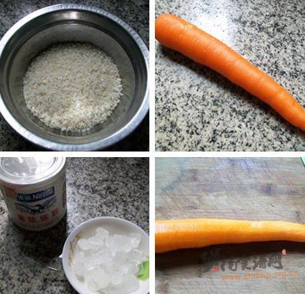 奶香胡萝卜粥的做法