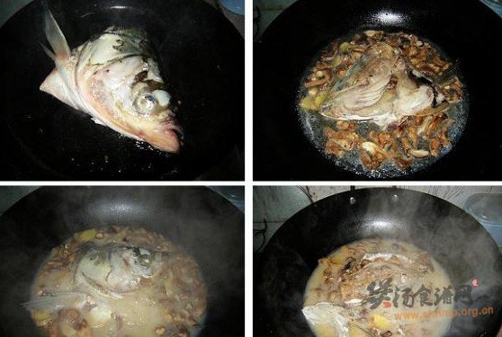 鱼头香菇汤的做法