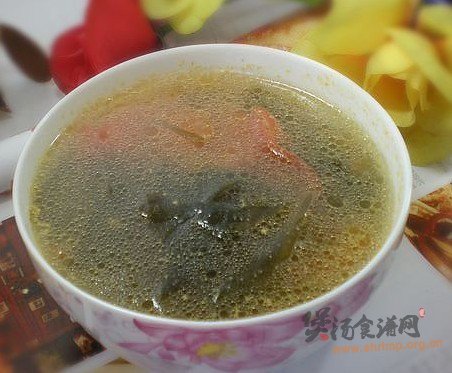西红柿海带汤的做法