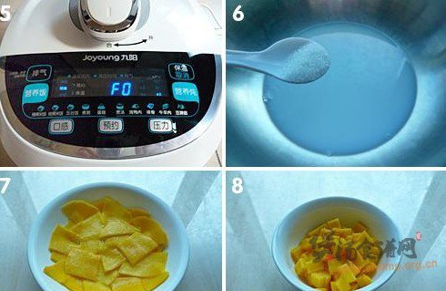 椰汁芒果粥的做法