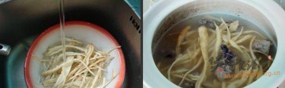 茴香根排骨汤的做法