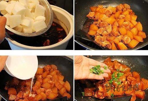 红烧肉炖萝卜的做法