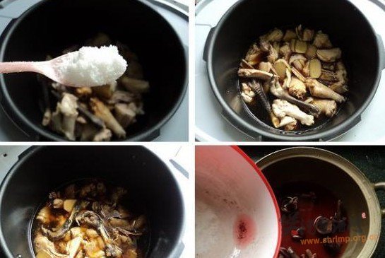 土鸡红菇汤的做法