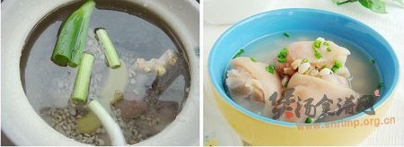 (图)薏米猪蹄汤的做法