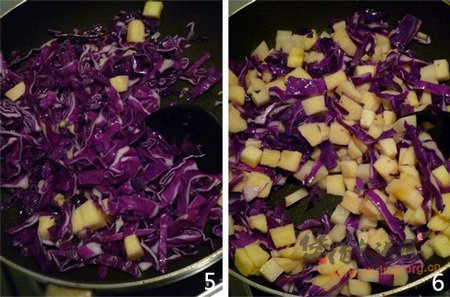 紫甘蓝苹果汤的做法