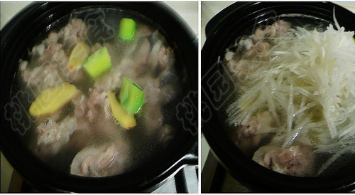 萝卜砂锅羊肉汤的做法
