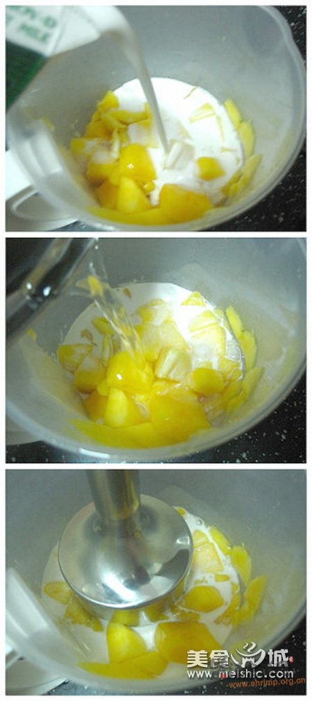 椰浆芒果露的做法
