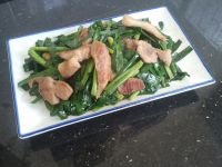 猪肉炒韭菜的做法