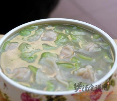 丝瓜鱼饺汤的做法