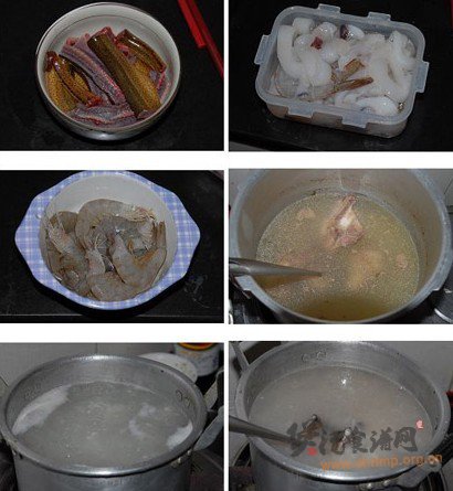 鳝鱼海鲜粥的做法