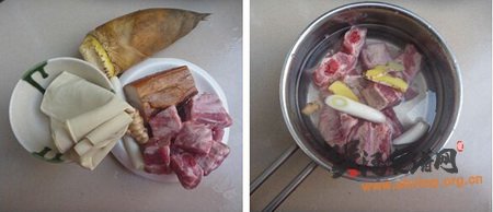 春笋咸肉排骨汤的做法