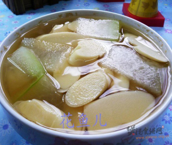 冬瓜鞭笋汤的做法