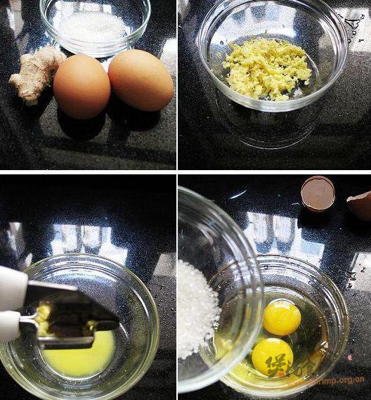 姜汁炖鸡蛋的做法