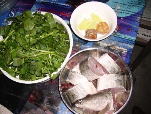 西洋菜煲生鱼的做法