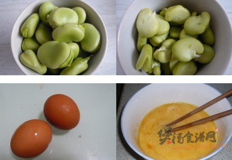 蚕豆蛋皮汤的做法