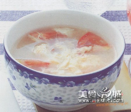 (1)西红柿蛋花汤的做法