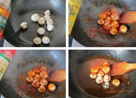 茄汁炖蘑菇的做法