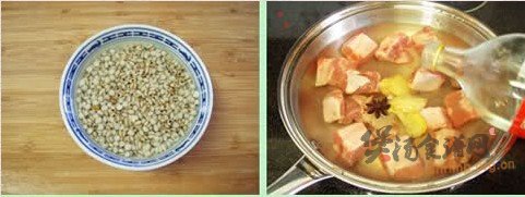 凉瓜薏仁排骨汤的做法
