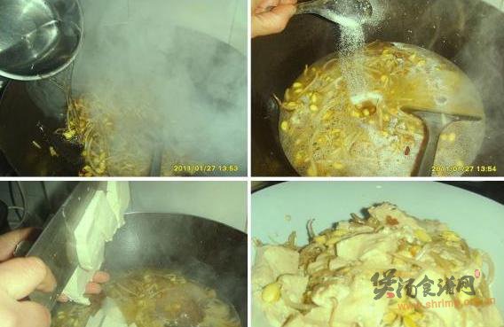 豆芽炖豆腐的做法