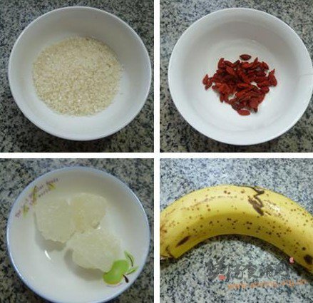 枸杞香蕉大米粥的做法