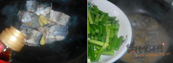 鲅鱼炖蒜苔的做法