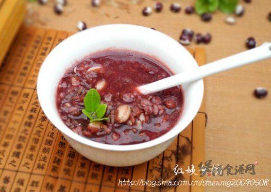 熊猫豆煲红米粥的做法