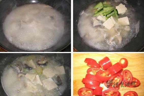 酸辣黑鱼炖豆腐的做法
