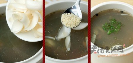百合鸭肝汤的做法