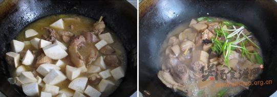 杏鲍菇炖鸡的做法