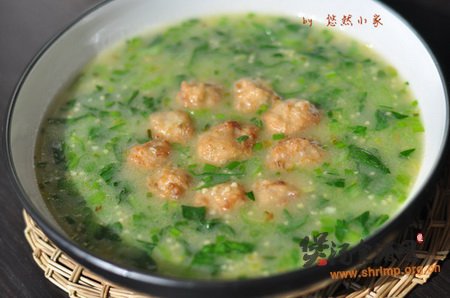 小米丸子汤的做法