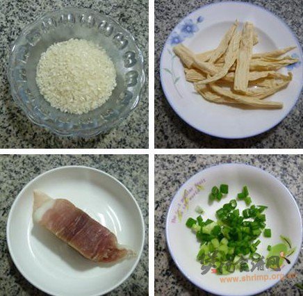 腐竹咸肉大米粥的做法